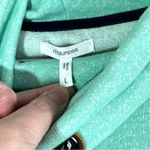 Maurice's Cowl Neck Pullover Sweater Sweatshirt L Mint Green Kangaroo Pocket Photo 3