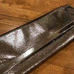Silver Metallic Clutch Photo 1