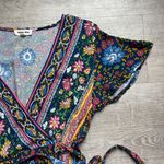 Hidden Alley Floral Bohemian Midi Wrap Dress Size M Photo 6