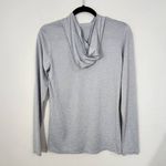 Gray Long Sleeve Tee with Hoodie Size Small Nike Gray Hoodie Logo Top Photo 3