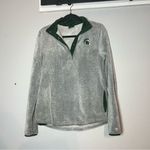 Colosseum Michigan State University MSU Grey Gray Sherpa 1/4 Quarter Snap Size Small Photo 4