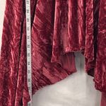 Silence + Noise Y2K Asymmetrical Velvet Dress Wine Red Large Photo 13