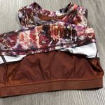 Lululemon Everlux and Mesh Cropped Tank in Urbantricity Multi / Dark Terracotta Photo 3