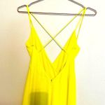 Jay Godfrey Neon Yellow Georgette Zipper Fully Lined High Slit Gown Dress Size 2 Photo 9