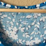 Draper James NWT  Ruffle Nightie In Blue Shadow Floral Photo 2