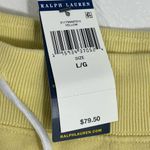 Ralph Lauren NWT Polo  Women's Lightweight Fleece Drawstring Shorts Yellow‎ LARGE Photo 4