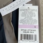 Trina Turk NWT  black taupe colorblock gold mosaic square hardware sides size 6 Photo 6