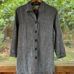 Earth Song Women's Grey 100% Linen Lightweight Jacket Size M Gray Size M Photo 0