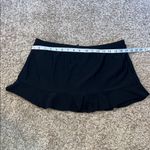Aqua Green  Black Ruffled‎ Mini Skirt Resort Wear Size Large Photo 7