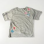 Johnny Was  Women Embroidered Bird Floral Botanical Boho Relaxed T Shirt Top M Photo 6