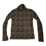 ZARA Animal Leopard Print Turtleneck Knit Top! Size medium (it runs small) Photo 1