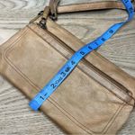 Vilenca Holland Leather Zippered Crossbody Purse Bag Camel Tan Photo 8