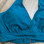 Teal Halter Bikini Top padded support Blue Size M Photo 1