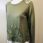 Hippie Rose  Small Olive Green Front Pockets Lace Photo 4