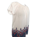 LOFT Fan Floral Light Pink Crewneck Blouse Short Sleeve Lightweight Top Sz S Photo 10