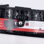 Mundi NEW Women's Safe Keeper Wallet Black Patent Croc Embossed RFID Protection Photo 3
