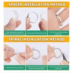 NEW Ring Sizers for Loose Rings Invisible Adjuster Silicone Ring Spacer 14PCS White Photo 5