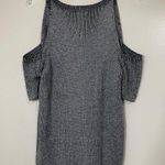 Splendid NEW! Blue Marled Cold Shoulder V Neck Short Sleeve wool blend sweater M Photo 5