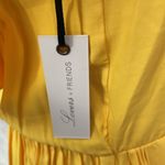 Lovers + Friends Yellow Ruffled Strapless Mini Sundress Photo 7