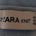 ZARA Blue Ribbed Knit Twist Knot Front Spaghetti Cami Camisole Crop Tank Top S Photo 2