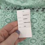 Alberto Makali NWT Women's Lace Sheer Fringe Hem Poncho Mint Green Size S/M Photo 6