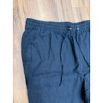 H&M  Linen Navy Blue Drawstring Pants XL 100%‎ Linen Relaxed Fit NWOT Photo 3