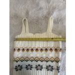 Mango Blu Pepper‎ knit tank top with floral and geometric pattern Size S Photo 7