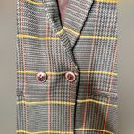 ANINE BING  Madeline Blazer In Green Plaid Size Medium Photo 6