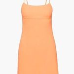 Aritzia  Sunday Best Quaint Linen cotton mini square neck mini dress orange sz XS Photo 0