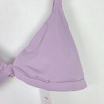 ANDIE NWT  Swim The Caicos Top Flat Bikini Top Light Purple Size Large L NEW Photo 2
