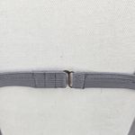 SheIn Gray Ribbed Triangle Adjustable Hook Bikini Top Swimwear Medium Photo 4