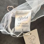 Women's Sheer Star and Moon Lightweight Swimwear Coverup Size S NWT White Photo 8