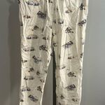 LL Bean Flannel Ski Print Pajama Pants Size Medium Blue Photo 0