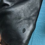 Kenneth Cole 100% Leather Jacket Coat Black Button Photo 2