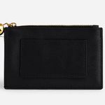 Madewell The Organic Leather Hardware Zip Card Case Black Photo 0