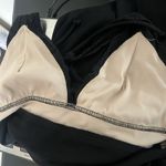 City Triangles  Y2K Black Lace Trim Mini Dress Size Small Halter Neck Whimsygoth Photo 10