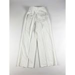 ZARA NEW Mid Rise Straight Leg Front Pleat Stretch Twill Trousers Pants White S Photo 3