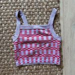 Cotton On  Red and Purple Checkered Tank Top Photo 0