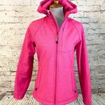 Kirkland Signature Kirkland Pink Soft Shell Fleece Lined Wind Resitant Hooded Full Zip Jacket Small Photo 0