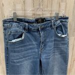 L & B Lucky & Blessed Boutique Flare Western Raw Hem Wide Leg Jeans Plus Size Blue Size 16 Photo 1