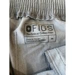 FIGS  Technical collection cargo Scrub Pants Graphite Gray Size Medium teal tie Photo 5
