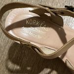 Kork-Ease  Suede Leather Open Toe Slide Platform Shoes Wedge Sandal Tan‎ Sz 9 Photo 3