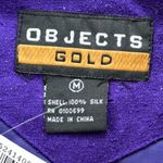 Vintage Objects Gold Silk Tracksuit Purple Medium Photo 4