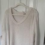 Free People Cream V-Neck Sweater ***small hole in armpit area in last pic**** Photo 0