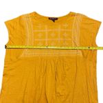 Gloria Vanderbilt  Yellow Sunflower Babydoll Plus Size Shirt 3X Photo 3