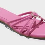 Wild Fable shoe Women Tanya Strappy Heart Slide Barbie Pink Sandal new Size 9.5 Photo 5