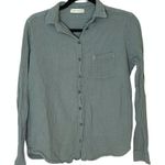 Stark X Rio Shirt Olive Green Gauze Button Photo 0