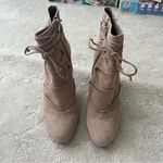 Vince Camuto  Chenai Suede Dress Ankle
Boots in Khaki size 9.5 Photo 1