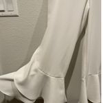 ZARA White Ruffle Pants Photo 3