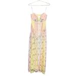For Love & Lemons NWT Blossoms Maxi Dress Size Medium in soft pink and yellow Photo 1